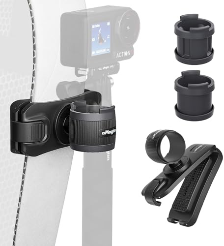 Support de Perche Selfie pour Sac à Dos - Accessoire de Monture pour DJI Osmo Action 5 Pro/Action 4 / Action 3 / GoPro Hero 12 11 10 9 / Insta-360 X3 X2 et Autres Caméras Sport