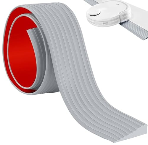 Silikon Türschwellenrampe, Selbstklebende Rollstuhlrampe Aus Gummi, Selbstklebende Türschwellenrampe, Schwellenrampe Saugroboter, 100x5x1cm Auffahrrampe, für Kinderwagen, Schwellen, Garagen, Rollstuhl