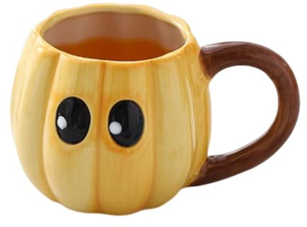 Generico del Festival Otoñal - Adorable de portavasos de cerámica resistente, decoración con temática de café | Vajilla elegante y resistente al calor para las noches de Halloween, las cocinas
