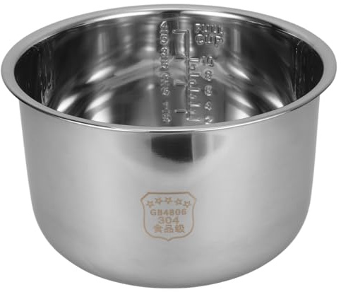 SOIMISS Cuve Intérieure pour Cuiseur à Riz 5L en Acier Inoxydable 304 | Remplacement, Usage Maison et Hôtel, Cuisson Homogène, Entretien Simple, Surface Lisse, Finition Soignée