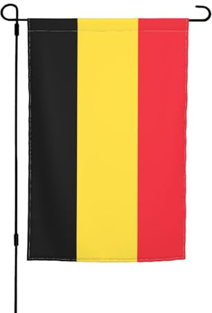 Drapeau de la Belgique - Drapeaux décoratifs imprimés - 30,5 x 45,7 cm - Convient pour la décoration de terrasse et d'extérieur.