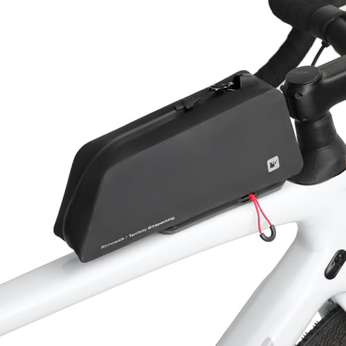 abamita Fahrrad Oberrohrtasche wasserdicht 1L Fahrrad Rahmentasche mit Schnellverschluss Hartschale nahtlos verschweißt wasserdichtem Reißverschluss, Duale Montage für Rennrad, MTB & Gravel Bike