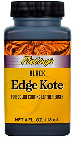 4oz Black Fiebing's Leather Edge Coat