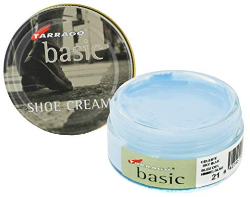 Tarrago | Basic Shoe Cream 50 ml | Crema Protectora para Calzado de Cuero (Celeste 21)