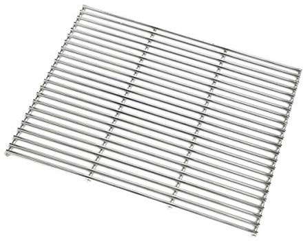 SANTOS Edelstahl-Grillrost - 29x44,2cm - Materialstärke ø8mm - hochwertiges Gasgrill-Grillrost - für Weber Spirit 300er Serie - Ersatz-Grillgitter
