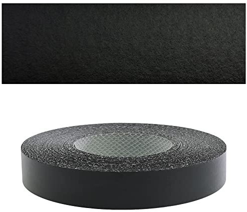 Mprofi MT® Kantenumleimer Schwarz | 22 mm x 5 m | Melamin Kantenband | Bügelkantenumleimer für Regale und Möbelplatten | Kantenumleimer mit Schmelzkleber – 015/22/5