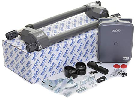 FAST GATE OPENER - QUIKO EON Heavy-Duty Swing Gate kit - Gate Automation -Dual Kit- Made in Italy- 2 Remotes