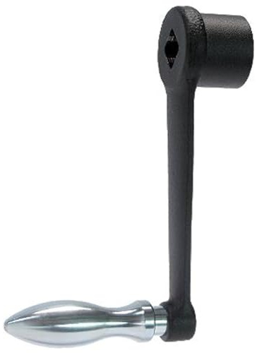 Handkurbeln, DIN 469 gerade mit Vierkant DIN 79/mit drehbarem Ballengriff EH 24460., DIN 98 | l=125 mm/s=14 mm | 24330.0040