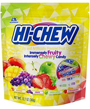 Hi-Chew original fruit chews, assorted flavors, 12.7 oz pouch (pack of 6)