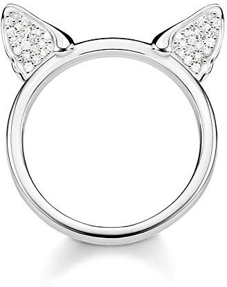 Thomas Sabo Damen-Ring Katzenohren silber 925 Sterlingsilber TR2259-051-14-54