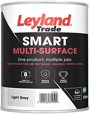 Leyland Trade Smart Multi Surface Paint 750ml Light Grey L-423340