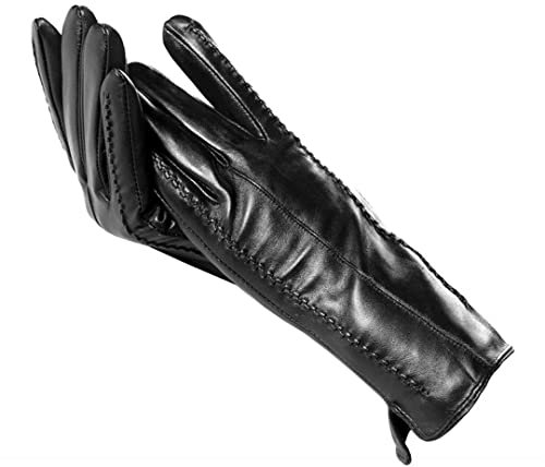 Modische Damen-Handschuhe, Schaffell, Winterhandschuhe, mehrere Farben, Lederhandschuhe, hochwertige Handschuhe