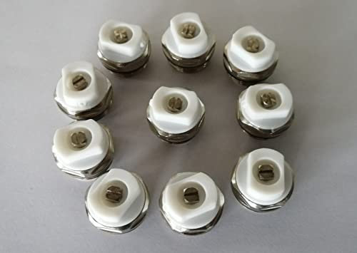 asdec life ® 10 x 1/2 Zoll Entlüfter für Heizkörper,Entlüftungsstopfen, Abluftventil, Entlüftungsventil