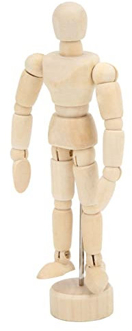 Shanrya Zeichenpuppe, Holzpuppe, verschiedene Formen, 14 transparente Gelenkpuppe, praktisch, effizient, zum Zeichnen für Künstler