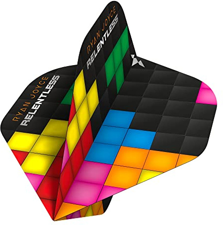 Mission F3770 / F3771 Ryan Joyce Dart-Flights von Thor-Sports | 100 Mikron Premium extra stark Standard- & Pear-Flights von Thor-Sports | Mehrfarbig/bunt, 1-3-5-10 Set