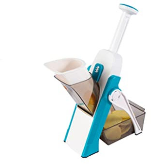SERUMY Taglia Patate Taglierina Multifunzionale Cutter for Uso Domestico Cucina grattugia Patata tagliuzzata Francese Patatine Fritte affettatrice taglierina Affetta Patate (Color : E)
