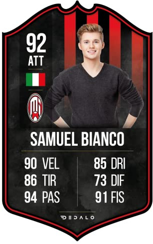 Card Calciatore Personalizzata Stile FUT – Con Foto, Scudetto e Statistiche – Idea Regalo Originale per Appassionati di Calcio