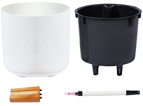 FUNOMOCYA Pot De Fleurs avec Drainage Auto-arrosant Bassin De Plantation pour Jardin Conteneur pour Plantes Intérieures Et Extérieures