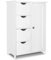vounot® Meuble de Salle de Bain Armoire de Rangement avec Tiroir et Etagère Réglable Placard avec Porte Organisateur Meuble de Rangement pour Salon Cuisine Chambre 30x55x82cm Blanc