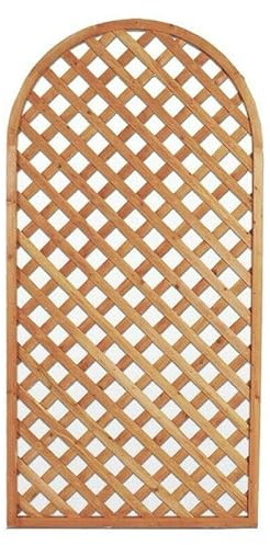 La zappa Pannello grigliato Patio Arco in legno tropicale naturale per recinzione giardino e terrazzo