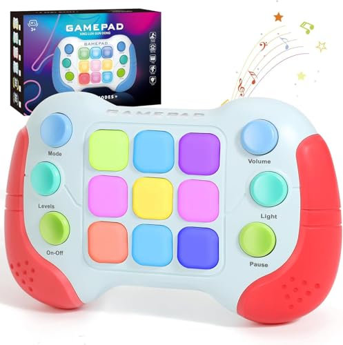 YouJabz Console da Gioco Portatile, Quick Push Gioco Fidget Toys per Bambini, Adulti, Pop Game Elettronico Gioco Antistress Giocattoli Regali per Bambini, Pop Elettronico Giochi Sensoriali Autismo