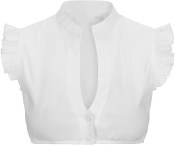 AYNKH Chemise Traditionnelle Dirndl Femme Vêtements de Bière Chemise Blanche Dirndl Blouse à Manches Courtes Fête de la Bière Bavaroise