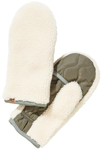 camel active Damen Teddy Handschuhe Milch Weiß, womenswear-M