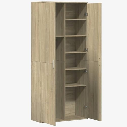 IKAYAA Putzschrank 180 cm Besenschrank Mehrzweckschrank Schrank Haushaltsschrank Hochschrank Multifunktionsschrank Lagerschrank Aufbewahrungsschrank Werkzeugschrank Standschrank