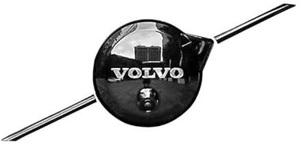 SXDZHK Car Letters Logo Emblem for Volvo XC60 2023, Car Front Grill Badge Front Radiator Grille Emblem Badge Styling Sticker Decals Tuning Accessories,Black-With Camera