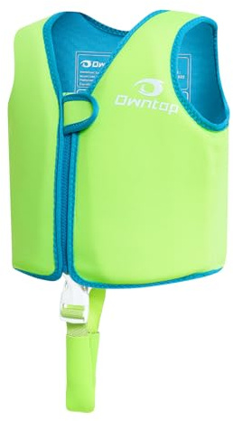 Owntop Gilet da Nuoto per Bambini - Giacca da Nuoto con Braghetta Regolabile | Giubbotto in Neoprene | Giubbotto Galleggiante Leggero | Per Bambini e Bambine 5-8 Anni