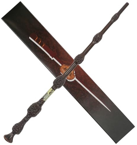 Aomig Zauberstab Erwachsene Zauberer Zubehör Movie Props Magic Wand Spielzeug Magischer Zauberstab aus Kunststoff für Zauberer Zauberlehrlinge Kostümzubehör Cosplay Halloween Karneval Weihnachten (E)