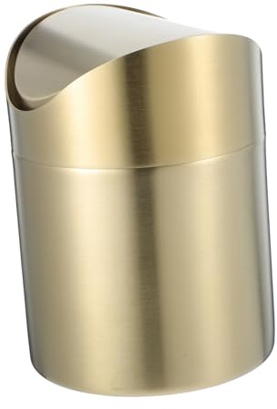 BATHVEVE Poubelle Mini Avec Couvercle Pour Bureau Salon Ou Chambre Design Compact Et Pratique Pour Collecter Déchets Et Papiers
