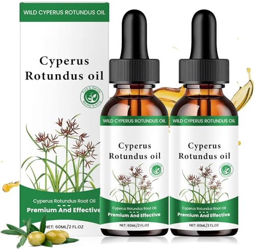 2PCS Cyperus Rotundus Oil for Hair Removal, Cyprus Oil for Reducing Body Hair Growth, Skin Care Serum, Moisturizing, Moisturizing & Soothing