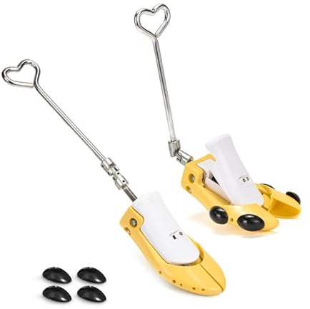 Boot Stretchers for Cowboy Boots, Shoe Stretcher - Adjustable Width & High Instep Shoe Expander for Thick Wide Feet, Cowboy Boot Stretcher - Men Women (Yellow(for M's size 3.5-8.5 & W's 4-9))