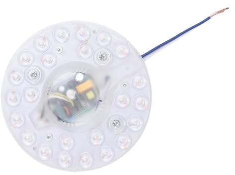 CCYLEZ Panel de Luz del Ventilador de Techo LED de 4.9 Pulgadas, Reemplazo de Montaje de Altura Magnética 3 Color Ajustable con Tecnología de Corriente Constante para la Oficina en Casa