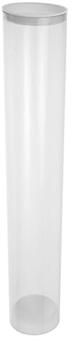 Toyvian Tube de Rangement pour Badminton Portable en Plastique | Conteneur Transparent, Adaptation DIY et Protection L’humidité, Usage Extérieur, Parcs et Entraînement