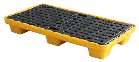 XBTGS Plataforma modular de contención de derrames, bandeja de rejilla apilable, paleta de capacidad de tambor de aceite con drenaje, solución de seguridad industrial para garaje de fábrica y cocina