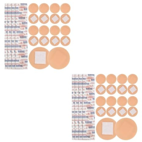 Healvian 200pcs Adhesive Bandages for Finger Joints and Fingertips Breathable Round Wound Protectors Skin-Coloured Spot Plasters for First Aid and Sensitive Areas