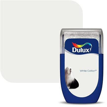 Dulux Walls & Ceilings Tester Paint, White Cotton, 30 ml