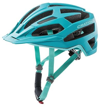Cratoni Unisex – Erwachsene C-Flash (MTB) Fahrradhelm, Türkis, One Size