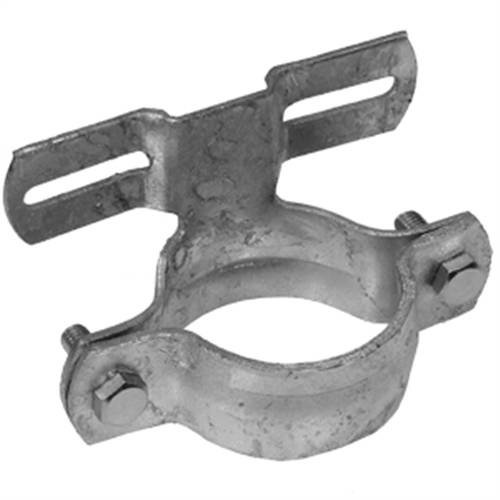 Rohrschelle für Flach-Verkehrszeichen,Typ R107,Lochabstand 70mm,Pfosten-Ø60,3mm