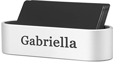 Faletony Personalisierte Metall Visitenkartenhalter, Business Visitenkartenständer Visitenkarten Halter Kartenhalter Card Holder Bürobedarf für Büro Schreibtisch Mann Papa Ehemann Geburtstagsgeschenk