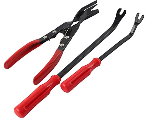 3-teiliges Türverkleidungs-Nieten-Clips-Zangen-Befestigungselement-Entferner-Abzieher-Stemmeisen-Tool-Kit Autotür-Panel-Entfernungszange