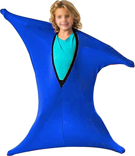 Elastische Kompression Sensory Ganzkörperwickel Socke Für Autismus Kinder Und Erwachsene Gemütliche Ganzkörper Sockenkokon Beruhigungstherapie Körperpackung Zum Stressabbau ( Color : Blue , Size : L )