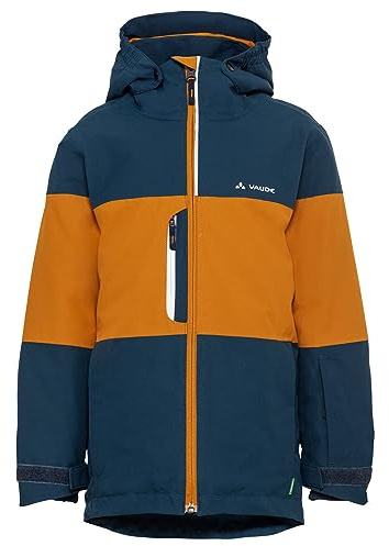 VAUDE Snow Cup gefütterte Jacke für Kinder – Wasserdichte Winterjacke mit Ceplex Active Membran, Skijacke für Kinder mit abnehmbarer Kapuze & Sensofiber Wattierung – ideal für Ski & Schnee