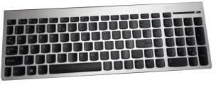 Lenovo Teclado (inglés americano) 25216271, estándar, inalámbrico, FRU25216271 (25216271, estándar, inalámbrico, RF, QWERTY, negro, plata)