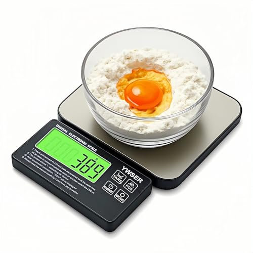 Food Scale, 33lb Split-Designed Digital Kitchen Scale Grams and Ounces with Remote LCD Display, 7 Units & Tare Function for Baking/Cooking/Dieting/Meal Prep
