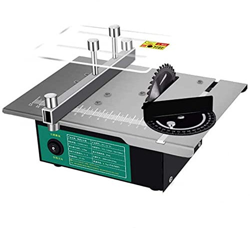 Generic Mini Table Saw Kit 2: 2-7 Speed Adjustable Precision Table Saw with 180w Power Supply for Woodworking Lathe Polishing Machine at Home