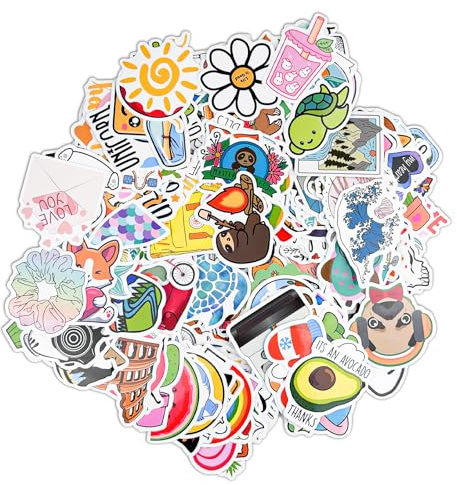 Comzantor 300 Stück Sticker,Aufkleber Kinder, Stickers Aesthetic,Wasserfest