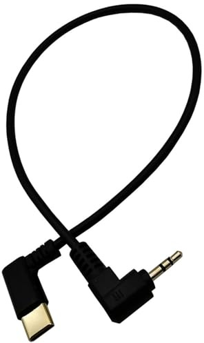 XuQiZZpp Cable adaptador de ángulo recto tipo C a 2,5 mm USB C a adaptador auxiliar de auriculares para coche y móvil, cable chapado en oro